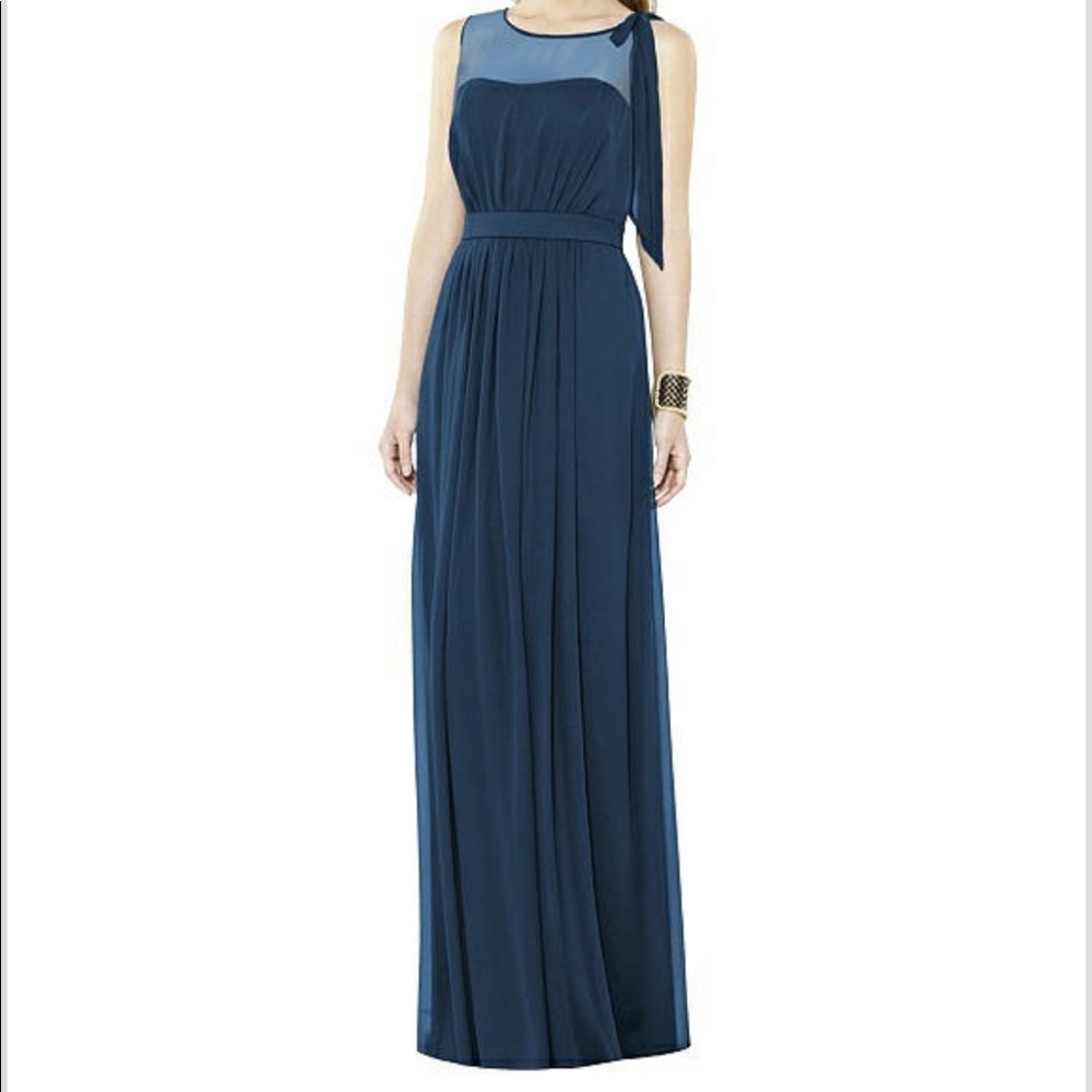 After Six Icelandic blue bridesmaids dress